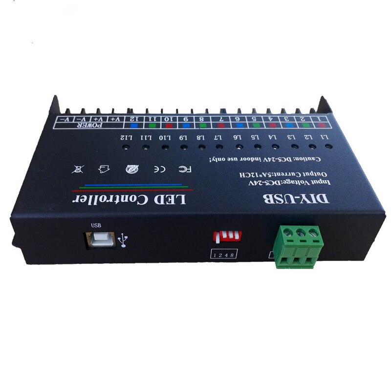 Self programmable (12 channels) seven color single color gradual change led light string dot net red building ladder light strip