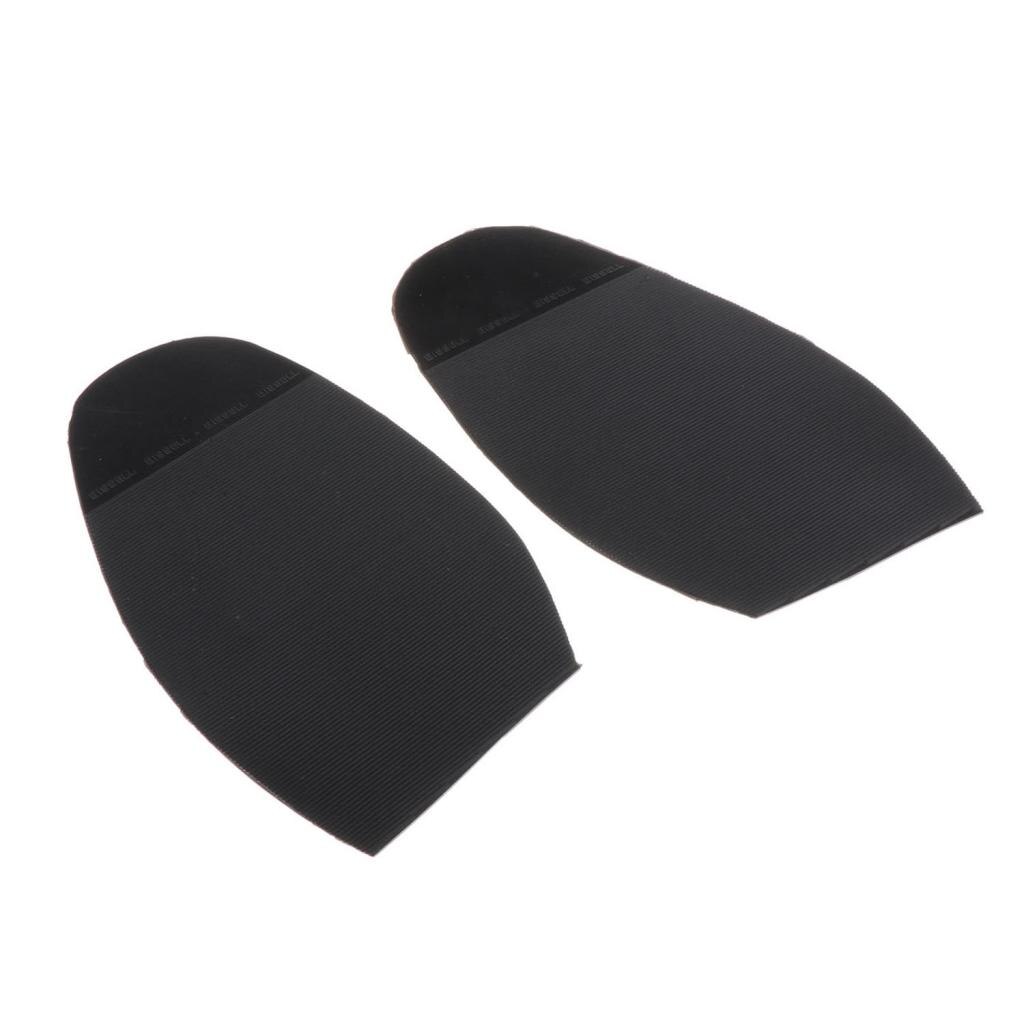 1 Pair Mens Shoe Repair Accessories Black Rubber Shoe Soles Black Heels Pads Grip DIY Parts