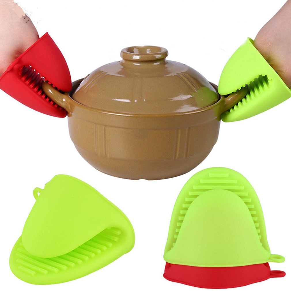 Kitchen Heat Resistant Silicone Glove Claw Grip Pinch Mitts Oven Pan Pot Holder Baking BBQ Cook Tool