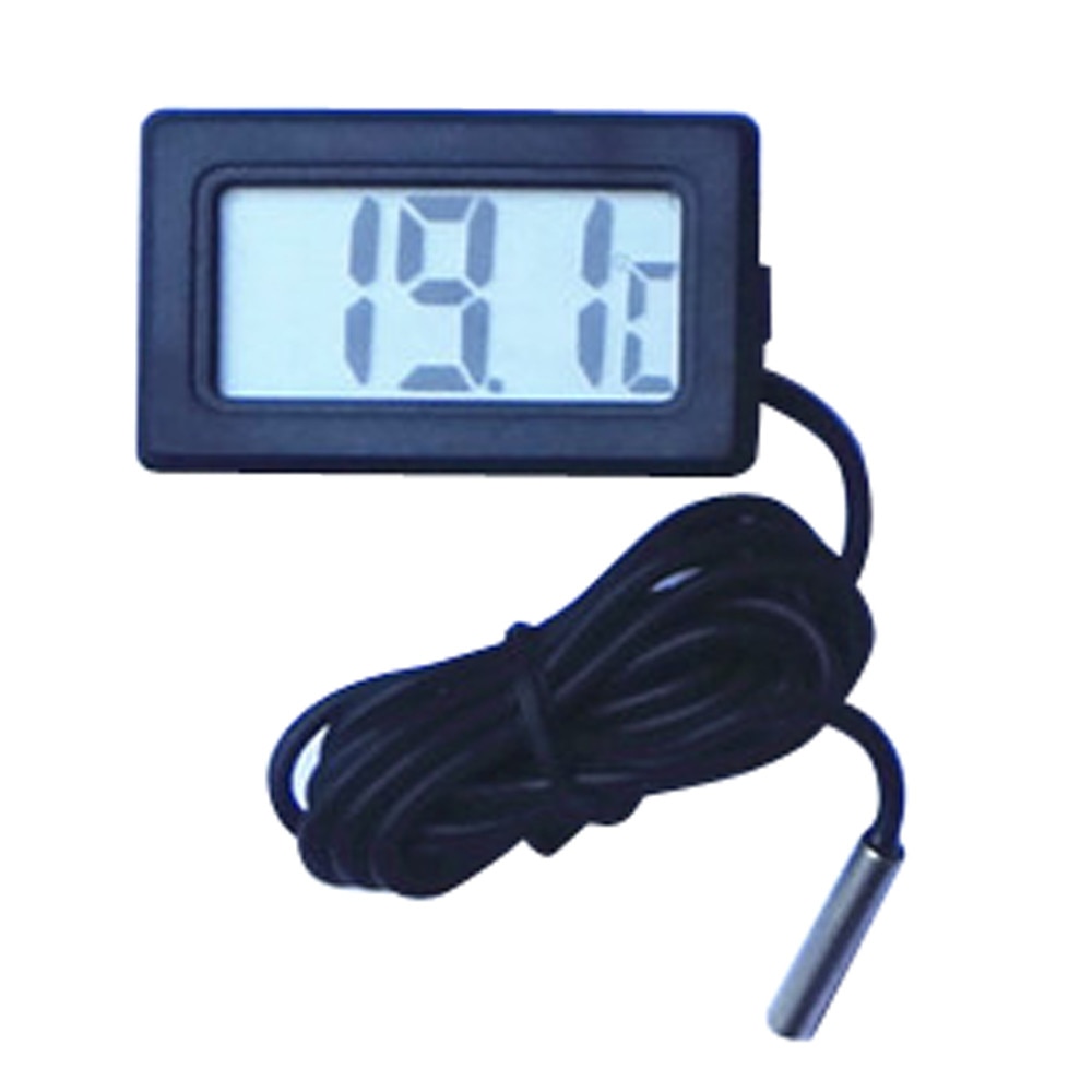 1M Mini LCD Display Digital Thermometer Tester for Bathroom Water Fish Tank Refrigerator 1M Temp Sensor Probe Thermometer