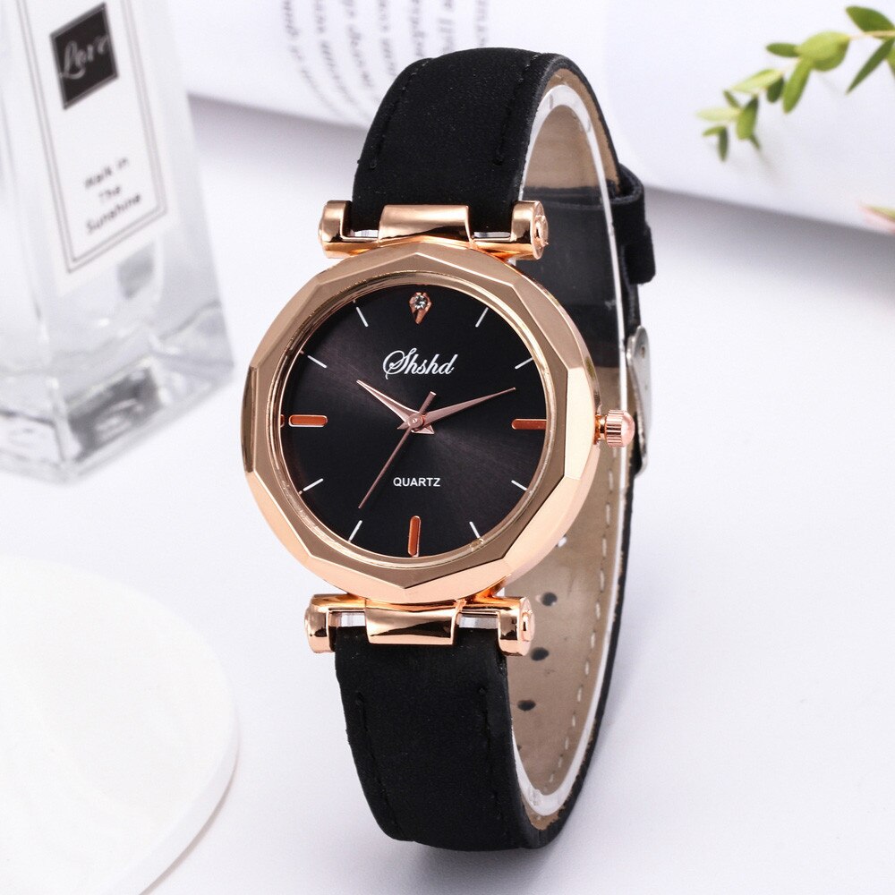Vrouwen Horloge Strass Mode Vrouwen Lederen Casual Horloge Luxe Analoge Quartz Crystal Horloge Armband Horloge Relogio Feminin