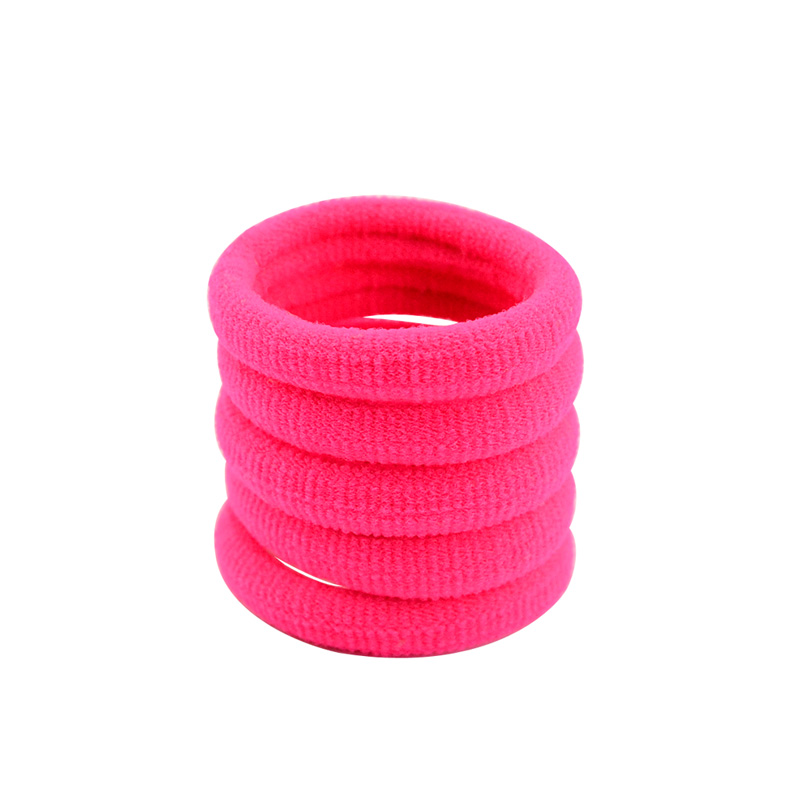 Bandeau de cheveux élastique pour enfants, 10 pièces/lot, 3 cm, mignon, accessoires, bricolage, 702: 14 rose pink