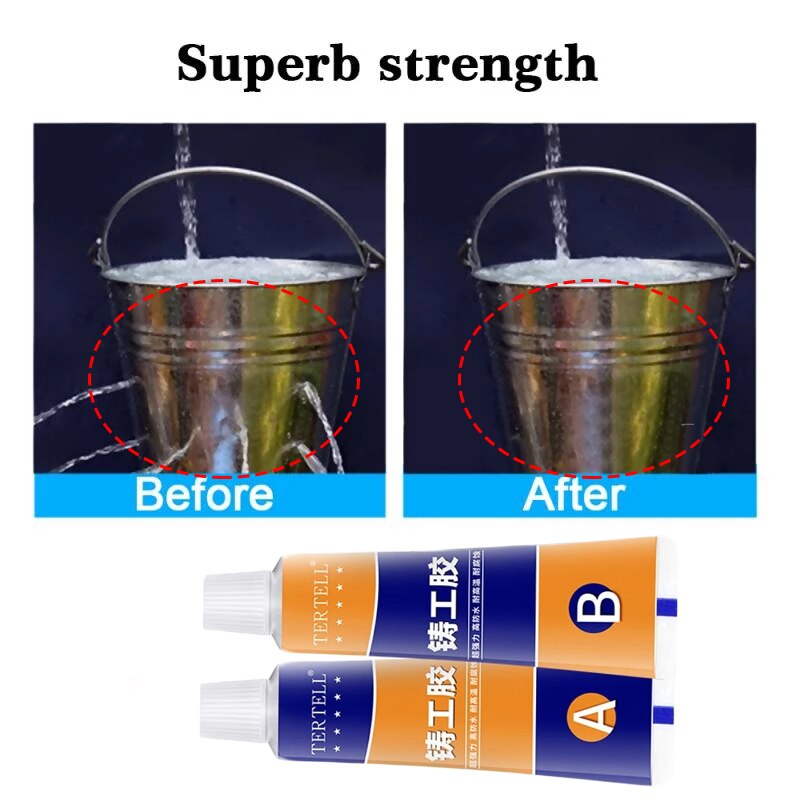70g Metal Repair Paste Metal Cold Welding Industrial Glue DIY Repair Glue Super Glue Heat-resistant Quick-drying Solder Glue