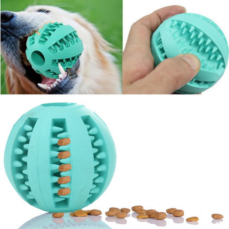 Pet Toy Balls Dog Chew Durable Dog Treat Balls Pet Rubber Elastic Ball for Small Dogs Release Pressure Interactive Active Funny