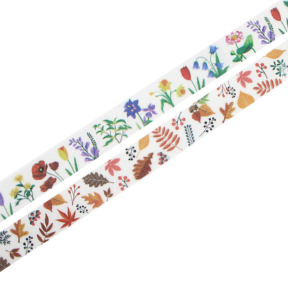 LX414 Bloem Boom Decoratie Tape Papier Washi Masking Tape Creatieve Scrapbooking Stationaire Kantoorbenodigdheden