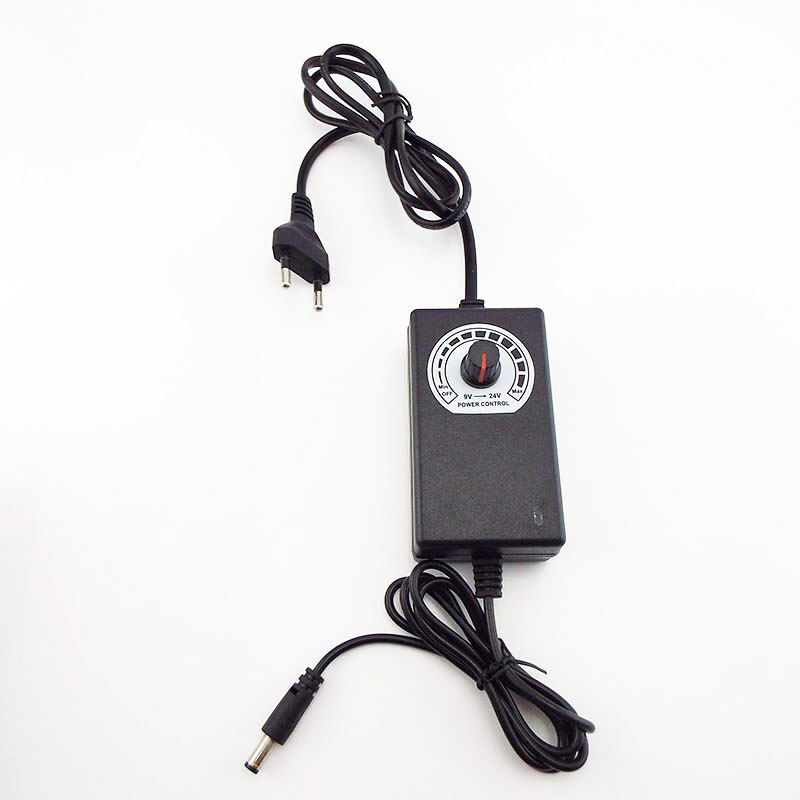 Universal Adjustable Power Supply Adapter AC 100-240V to DC 9-24V 1A Transformer Electric Charger CCTV Camera Charging
