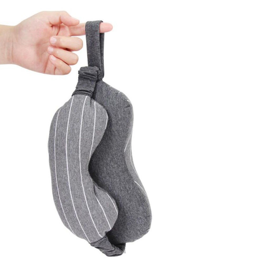 2 In 1 Multi-Functionele Reizen U-Vormige Hals Kussen Met Slapen Schaduw Oogmasker Blinddoek Office Home dutje Zacht Kussen