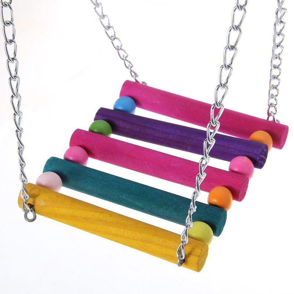 1 stks Mode Grappige Huisdier Vogel Papegaai Parkiet Hangmat Schommel Speelgoed Opknoping Voet Speelgoed Chew Toys