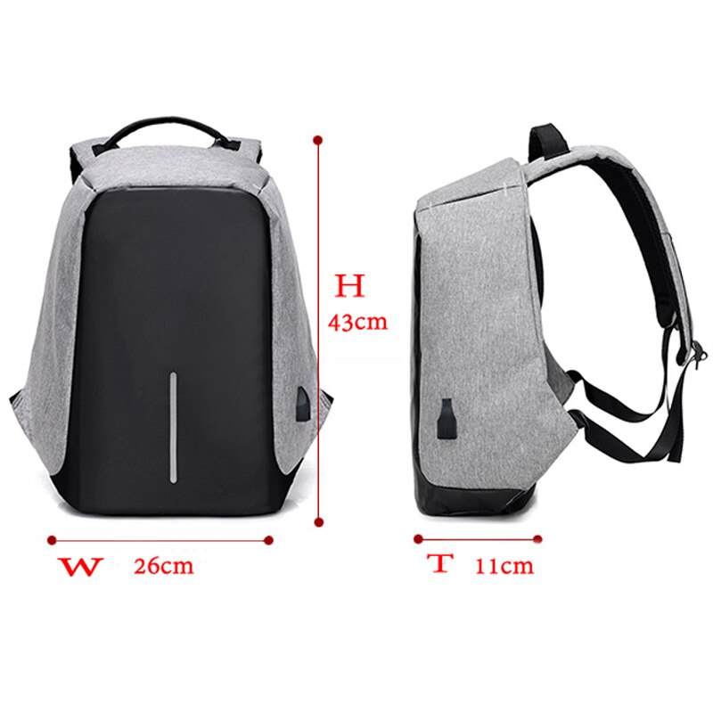 Men&#39;s 15-inch Laptop Backpack Men USB Charging Travel Backpack School Bag For Men Back Pack Multifunction Anti-Theft Backpack