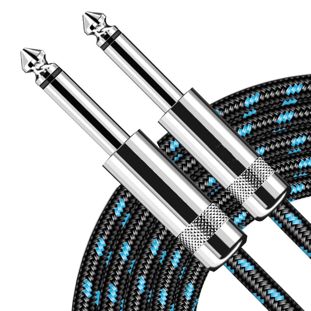 Electric Guitar Cable Braided 1/4 ft Jack 90 Degree TS 6.5mm Audio Mono Cable Bass Electric Box Audio Cable Noise Reduction Cabl: 22.5*24.5*17.9mm / Red