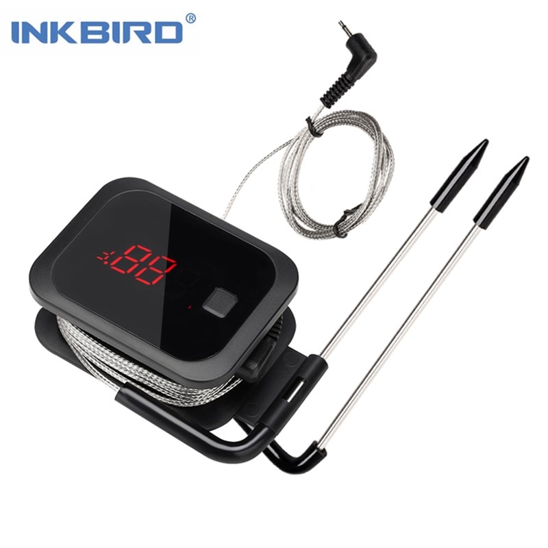 Inkbird-thermomètre pour barbecue sans fil Bluetooth, IBT-2X, cuisine, avec Double sonde et minuterie pour four, grille de viande, contrôle d'application gratuit