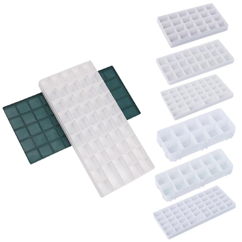 Compartment Palette Rubber Color Leaking Plastic Box For Watercolor Gouache Acrylic Oily Coatings Waterproof Pigment Palette