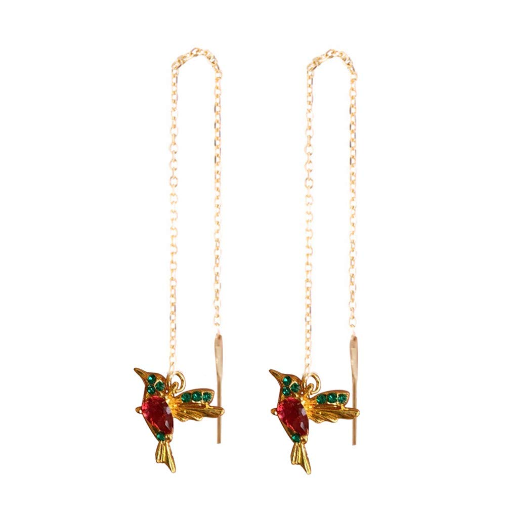 Kolibri Ohrringe für Frauen Mädchen elegante Quaste Charme baumeln Ohrring Modeschmuck Valentinstag Geburtstags