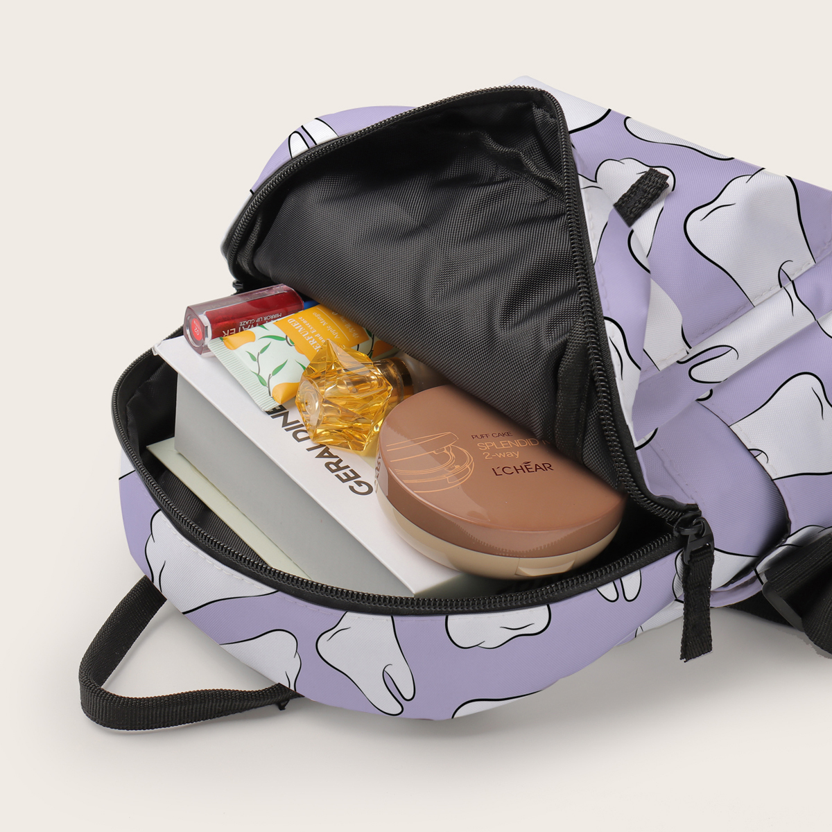 Deanfun Mini sac à dos dent imprimé sac à bandoulière enfants sac à dos petit sac à dos pour femmes sac à main DMNSB-13