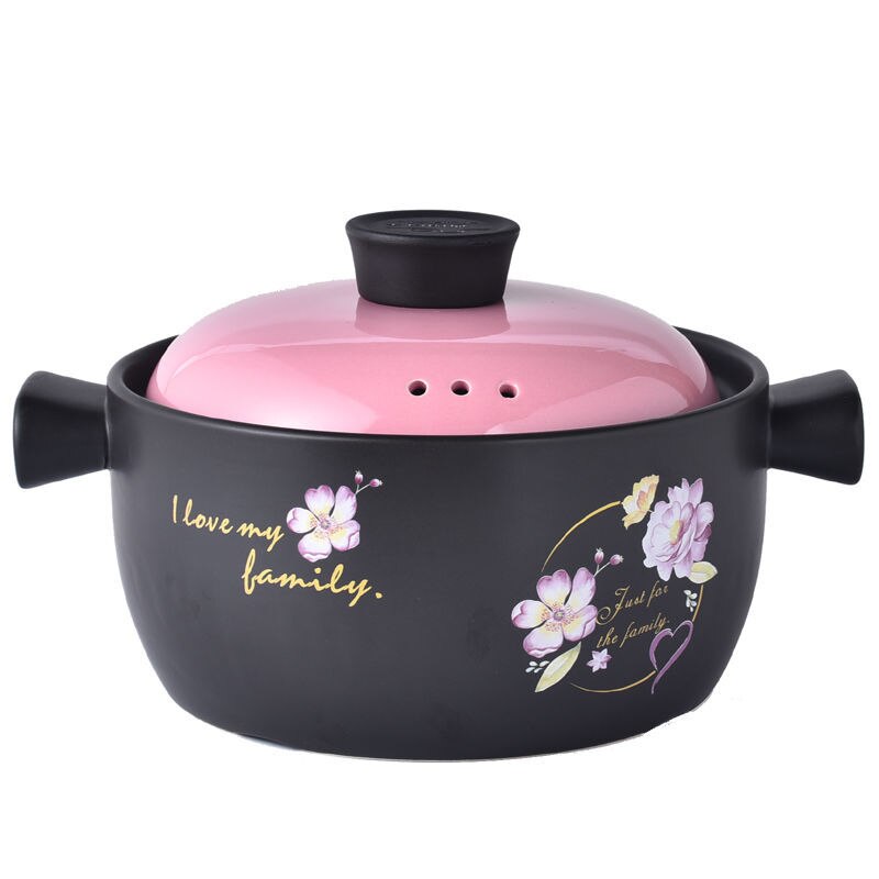 Ceramic Pot Casserole Cooker Soup Gas Household Ceramic Stone Pot Fire Heat Resistant High Temperature Jar Soup Porridge Pot