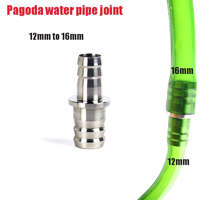 ZRDR fish tank water pipe adapter stainless steel variable diameter PU pipe up and down conversion water pipe conversion joint