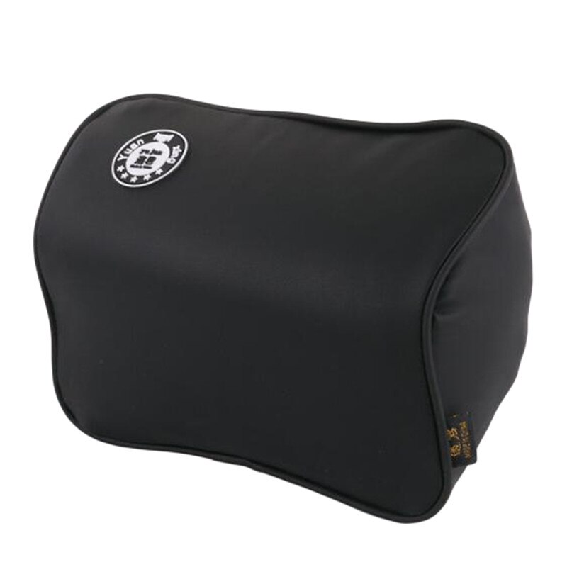 Bilsæde rejse skum hukommelse nakkestøtte pude nakke ryglæn pude mesh bil pude: Sort