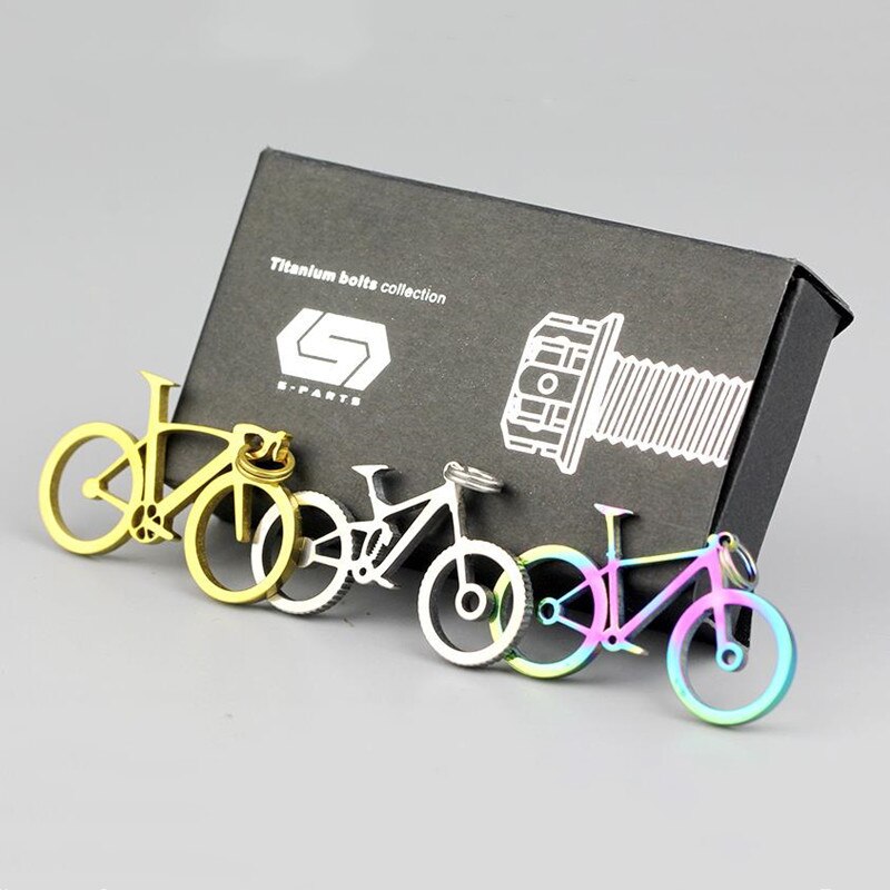 Vejcykel downhill mountainbike titanium vedhæng ridning nøglering 3- farve konkurrence præmie: 3 farver dh