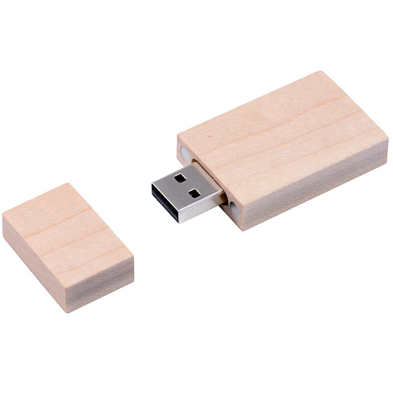 Shandian 1 stuks gratis logo walnoot foto uniek album hout usb + doos geheugenstick pendrive 8gb fotografie trouwstudio 170*170*35mm: 16gb / Esdoorn