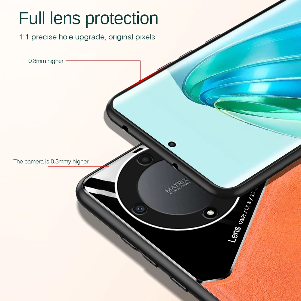 Støtsikkert deksel til honor magi 6 lite magi 5 pro  x9b x8b x9a x8a honor 90 70 lite beskyttelsesdeksel magnetisk holderdeksel