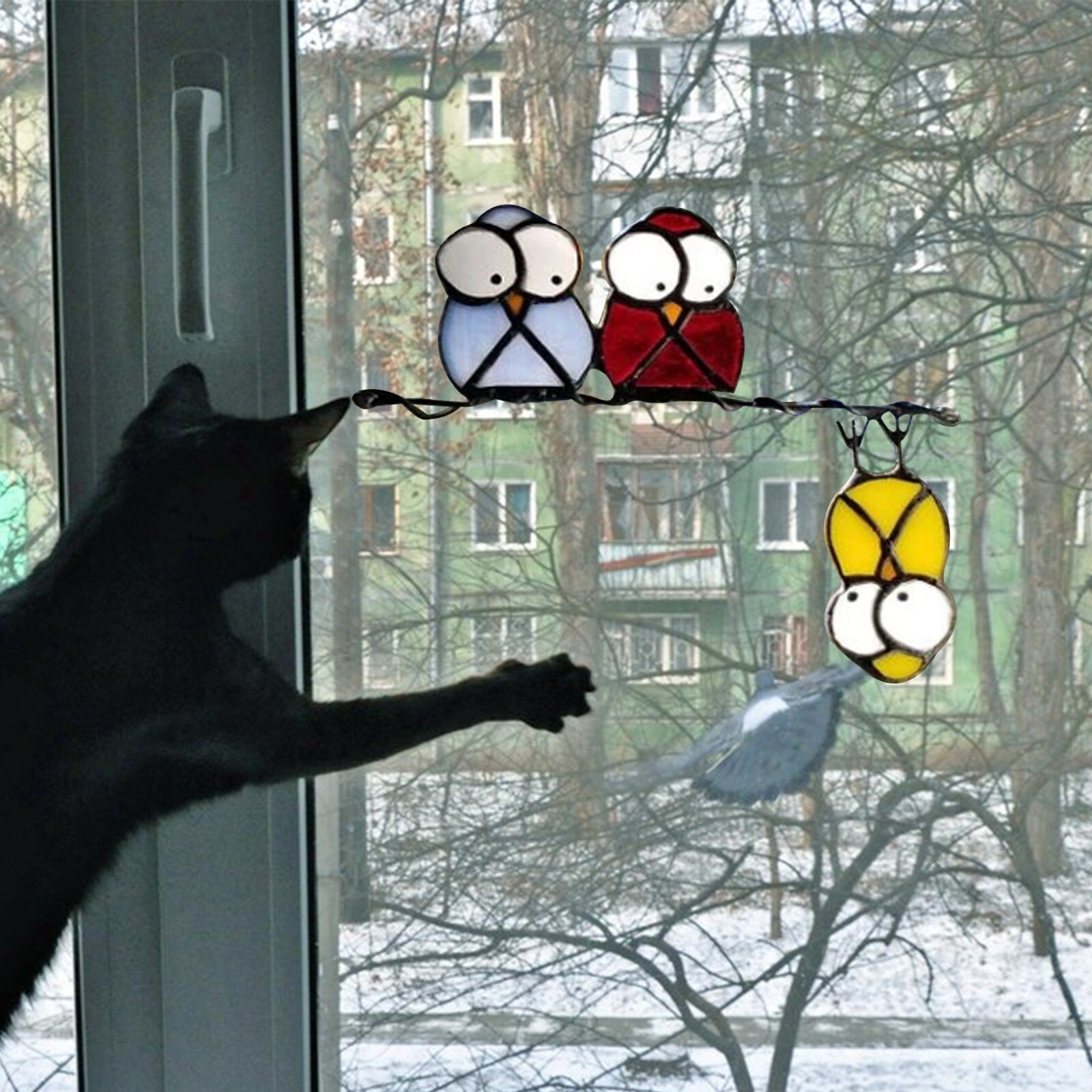 Window Stickers Birds Windows Clings Windows Decals Spring Window Decorations Home Decoration Accessories Wallpaper