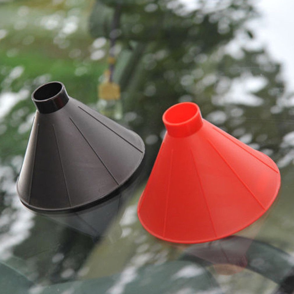 2pcs/set Ice Scraper Scrape A Round Magic Cone-Shaped Windshield Ice Scraper Snow Shovel Tool + Funnel