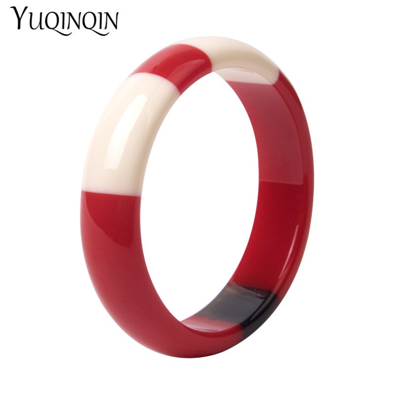 Acrylic Indian Hand Bangles For Women Red Resin Wedding Ladies Bracelets And Bangles With Charms