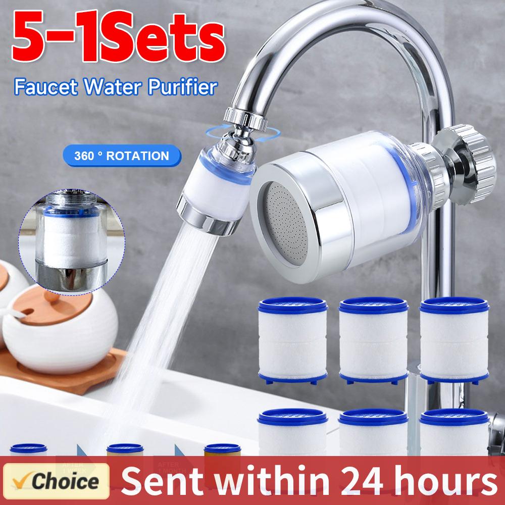 1-5Set Faucet Water Filter 360 Degree Rotating Spl... – Vicedeal