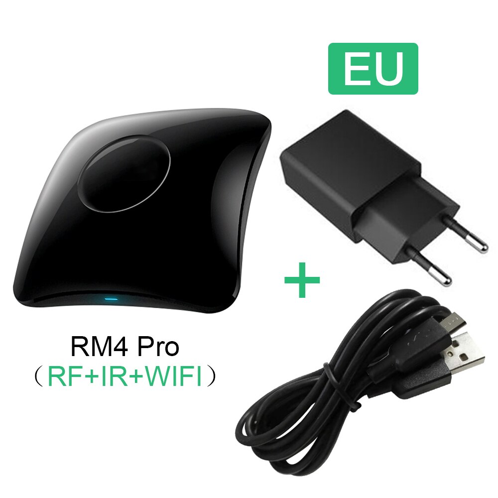 BroadLink RM4 Pro Smart Home Universal Remote IR & RF Transmitter For Air-con, TV, Switch, etc. Support Alexa and Google Home: EU RM4 pro