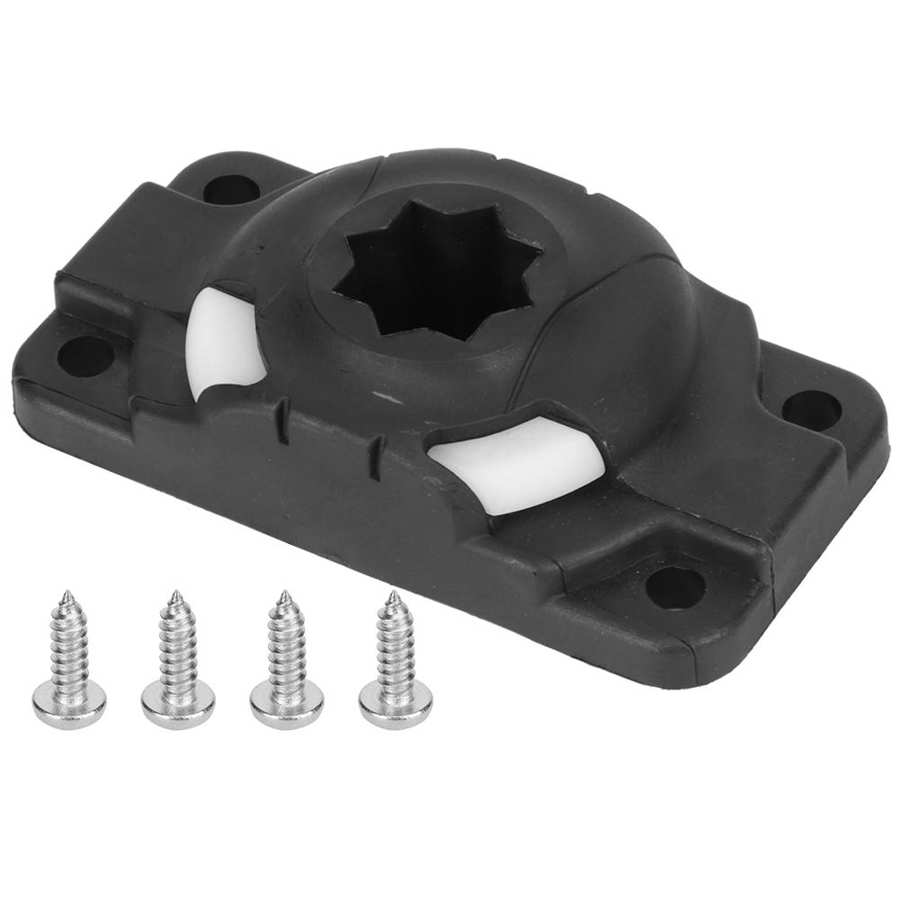 Inflatable Boat Canoe Kayak Fishing Rod Holder Mount Base Slide Rail Kayak Fishing Accessories with Screws