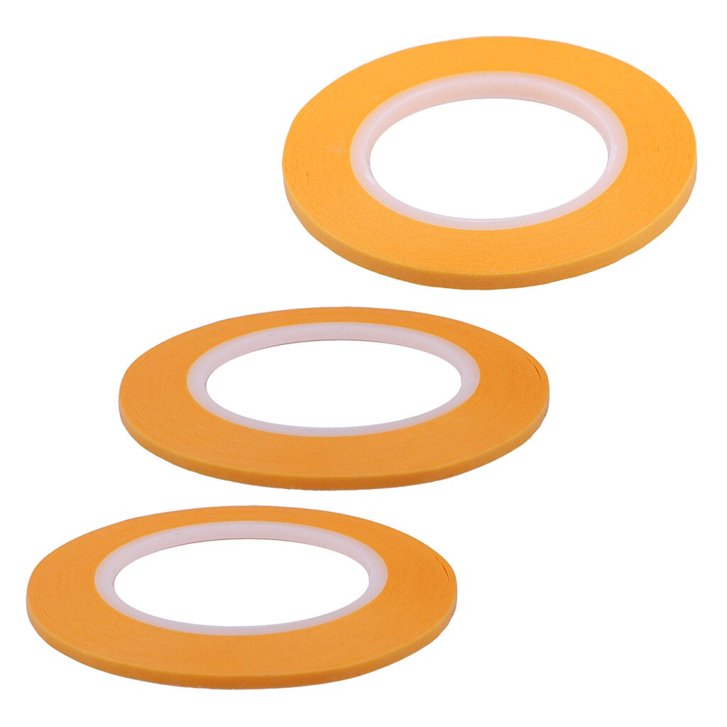 3 rollen Maler Klebeband Maskierung Lösungsmittel Widerstand Schnelle Einfügen Maske klopfen für Modellierung Airbrush Kunst-2/ 3/4mm