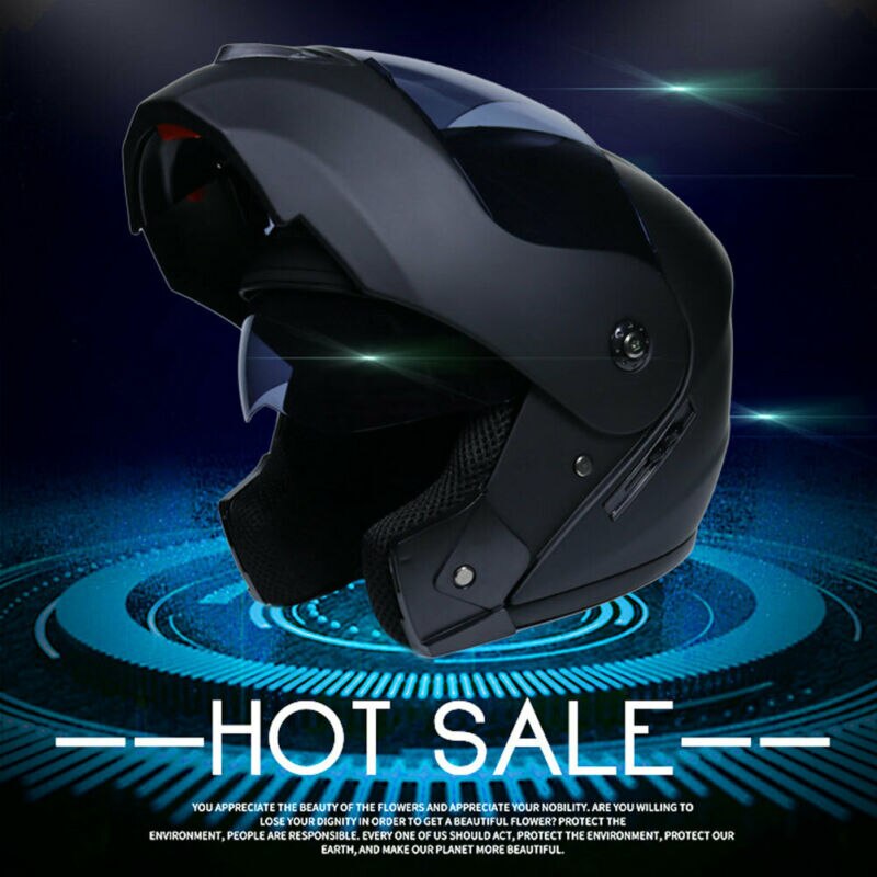 Solid Motorcycle Helmet Full Face Motorbike Mountain Road Bike Helmet Dual Visor