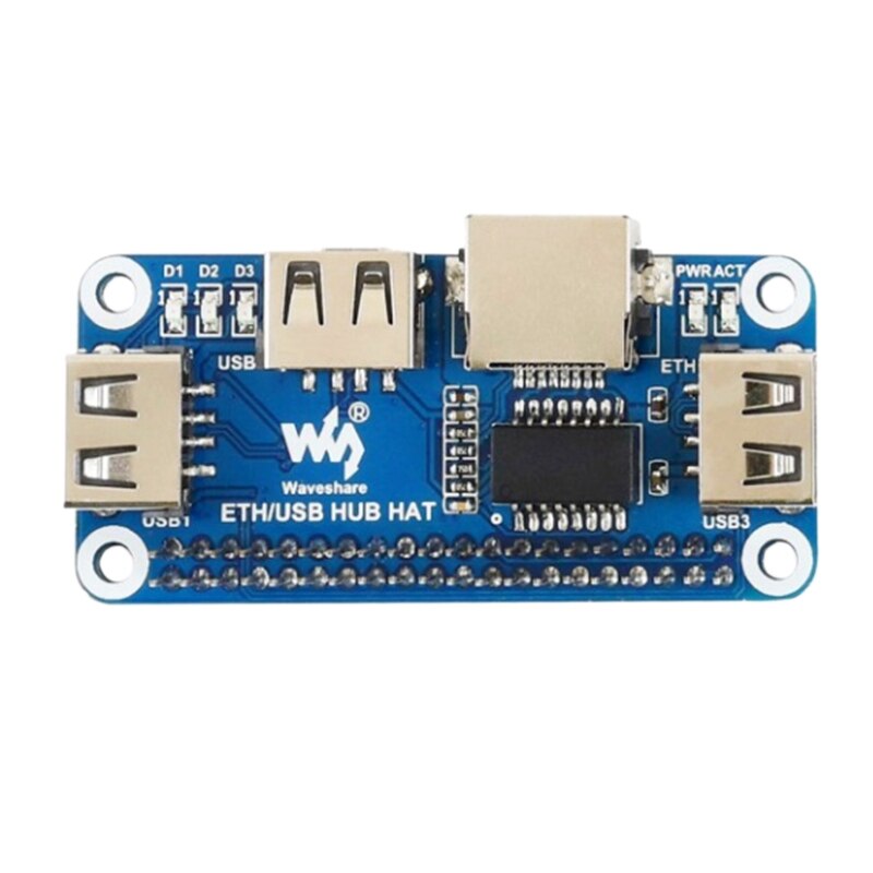 Waveshare Ethernet/Usb Hub Hoed Voor Raspberry Pi 1X RJ45 Ethernet Poort 3X Usb-poorten 5V