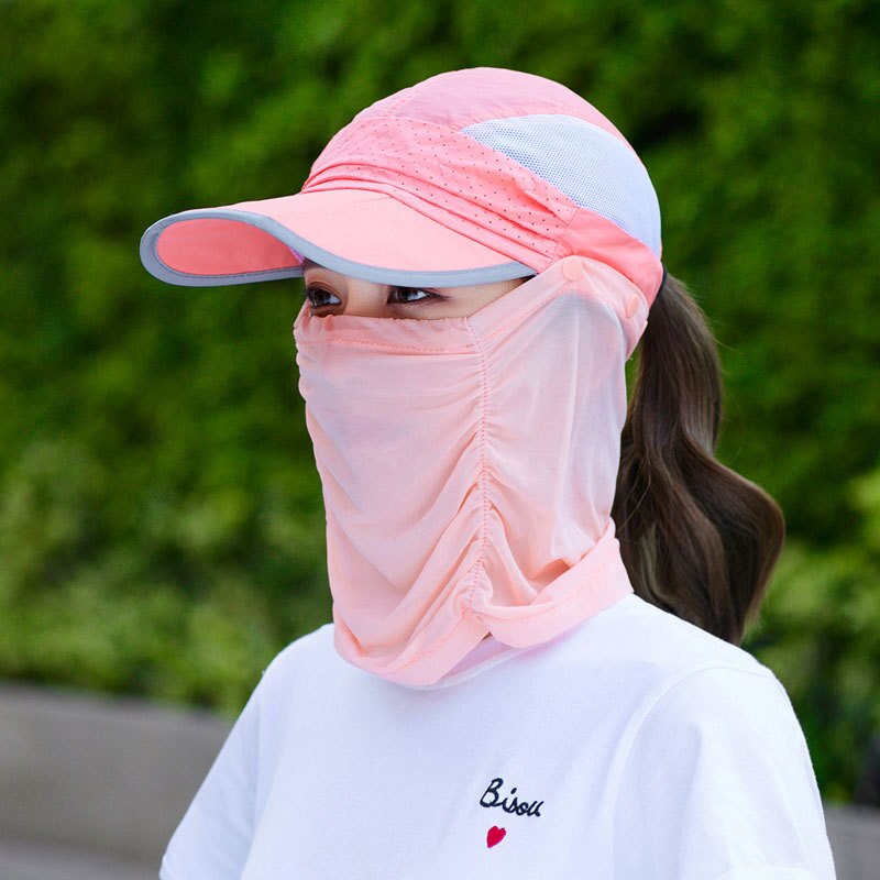 Seaside Sun Visor Hat Female Summer Sun Hats For Women large Brimmed Sun Hat Folding Beach Girls Caps: solid orange pink