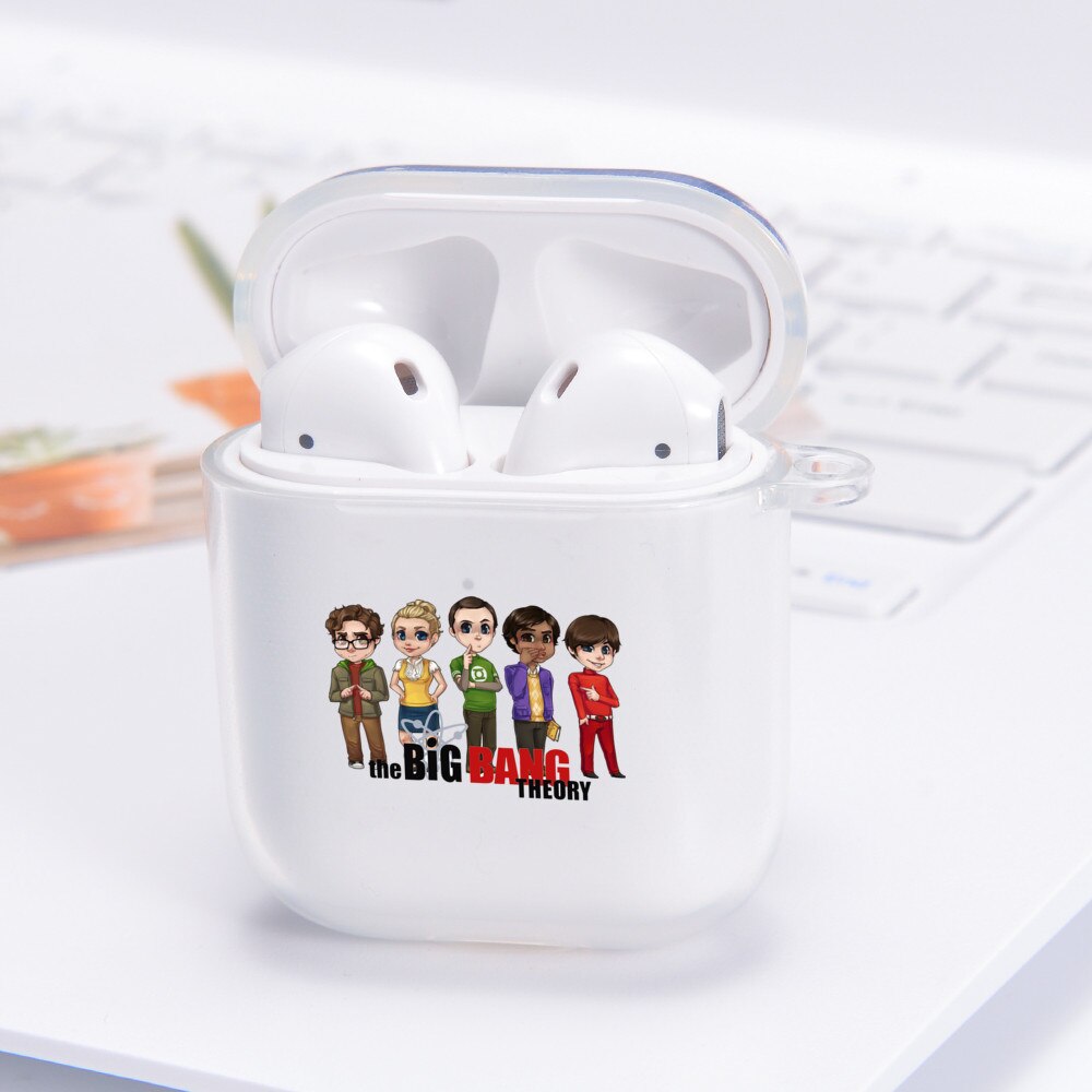 Grappige tv-serie de oerknaltheorie hoesje voor airpods 2 hoesje bluetooth siliconen oplaaddoosje funda voor airpods 2 hoesje airpods 12