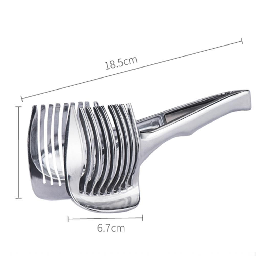 Steel Potato Slicer Tomato Cutter Tool Shreadders Fruit Lemon Cutting Holder Slice Cooking Tools Kitchen Accessories