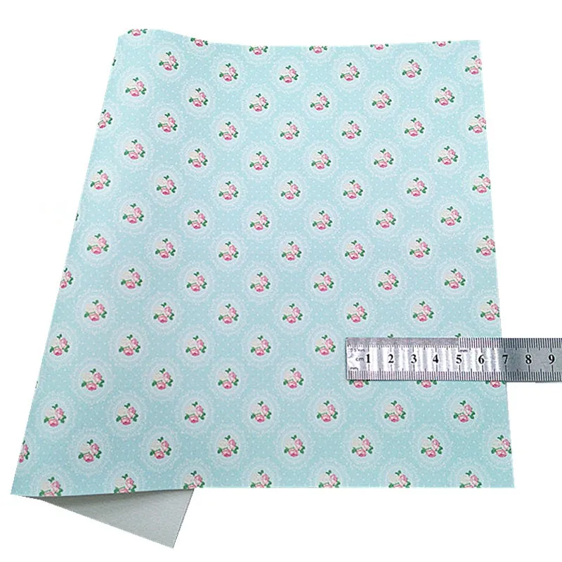 Brush Strokes Custom Glitter Leather Sheets Strawberries Flowers Printed Synthetic Leather Fabric Sheet For Bows 21x29CM Q1246: Donkergrijs