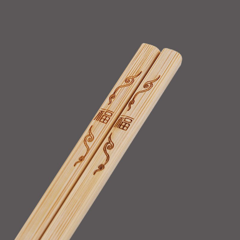 5 Pairs Natural Bamboo Wood Chopsticks Fish Healthy Chinese Reusable Kitchen Sushi Food Stick Tableware Sushi Chopstick: B