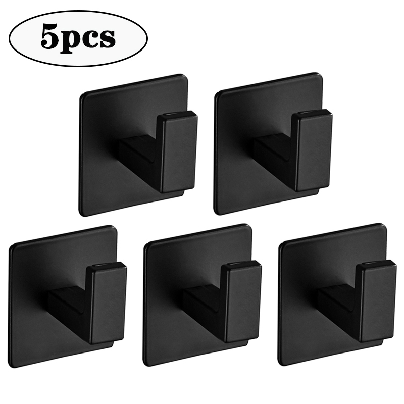 Ganchos de pared autoadhesivos fuertes, bolsa de llaves, bata de ducha, soporte colgante, perchero para ropa, toallero, gancho para cocina y baño, 1/6 Uds.: Caqui oscuro