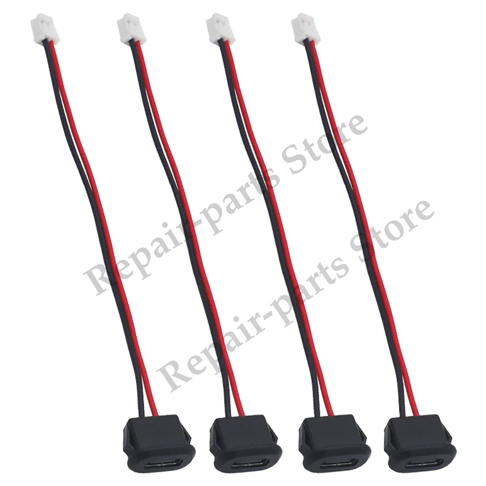 2 ~ 10PCS USB Typ-C Wasserdichte USB Stecker Direkte kompression weibliche basis Buchse Lade Interface Mit schweißen Draht