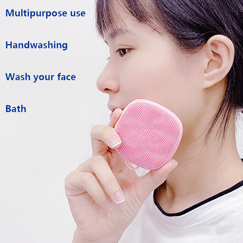 Cepillo de limpieza Facial de silicona, almohadilla de lavado, exfoliante, eliminador de espinillas, limpieza Facial profunda, cepillos faciales, masajeador de baño para bebé