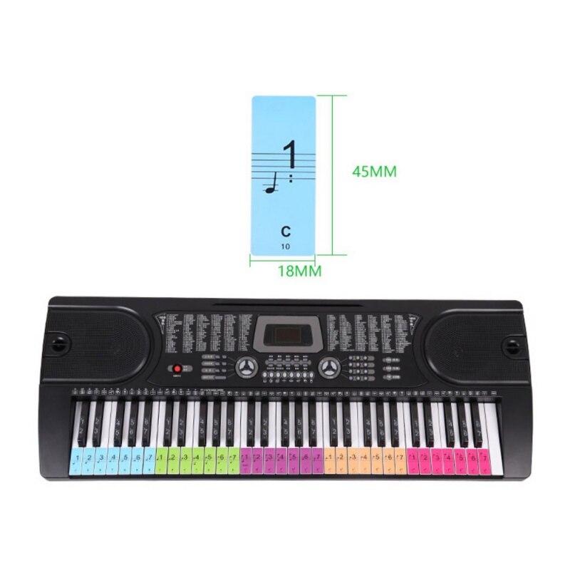 88 Keys Piano Keyboard Sound Stickers Piano Keyboard 61Keys Electronic Keyboard 54Keys Stickers Music Decal Label Note