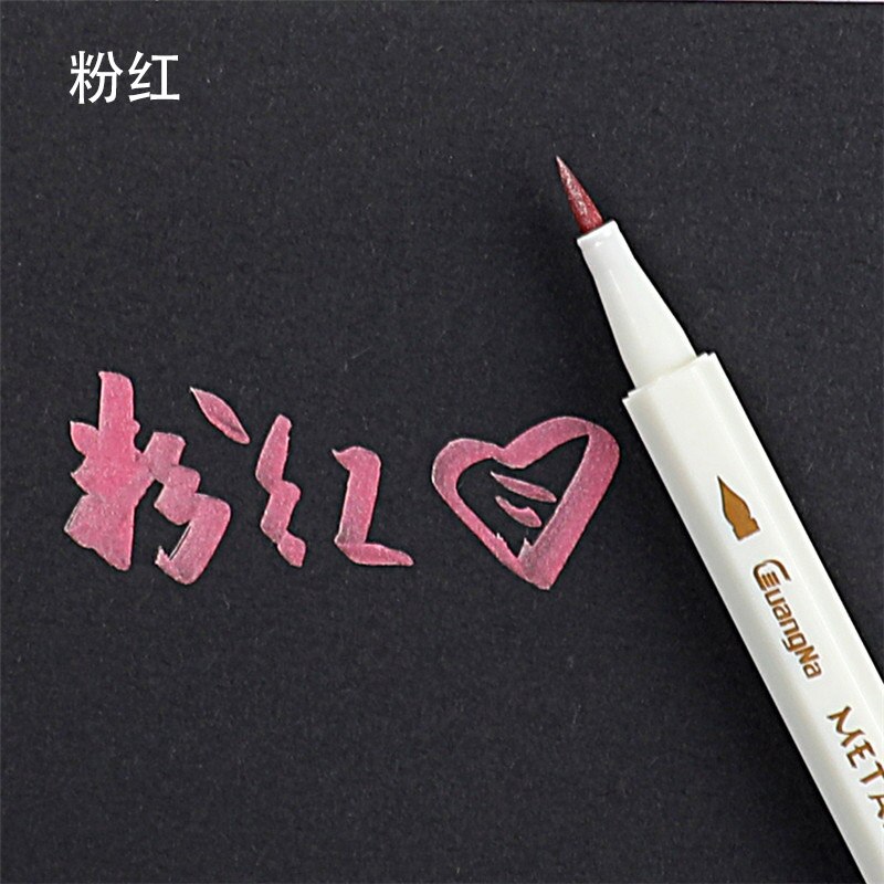Rotuladores coloridos respetuosos con el medio ambiente práctico álbum de fotos DIY Scrapbooking bolígrafo de Graffiti decorativo para tarjetas de Metal de cristal: 11