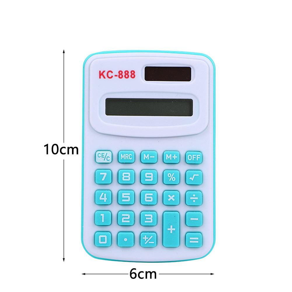 Pocket Size Mini Calculator Portable Digital Calculator 8digit Display Cartoon Carry Stationery Student Office Supplies