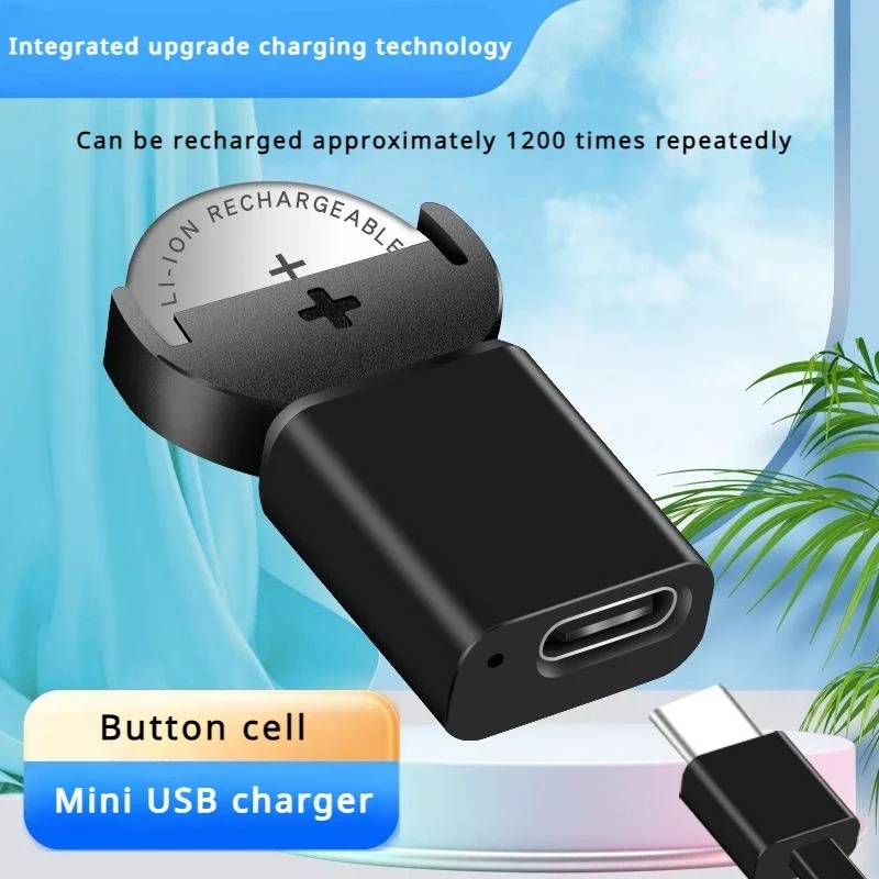 USB Type C Plug Lithium Battery Adapter For LIR2032 LIR2025 LIR1632 ML2032 ML2025 CR2032 Coin Button Cell Battery Fast Charger