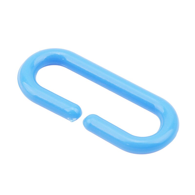Parrot Chain Toys DIY Material 100Pcs/Set Plastic C-clips Hooks Bird Bite Chew Toy Bird Cage Accessories C-links Parrot Bird Toy