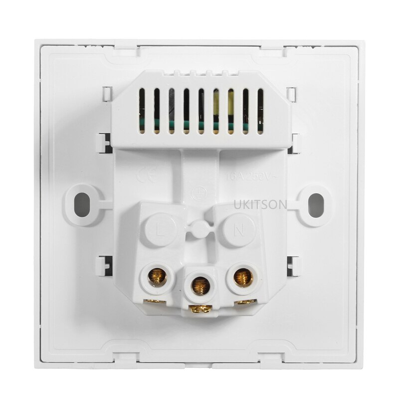 White PC Face Panel France European 16A Electric Wall Outlet AC250V With USB Charger Port For Mobile Phone Tablet PC