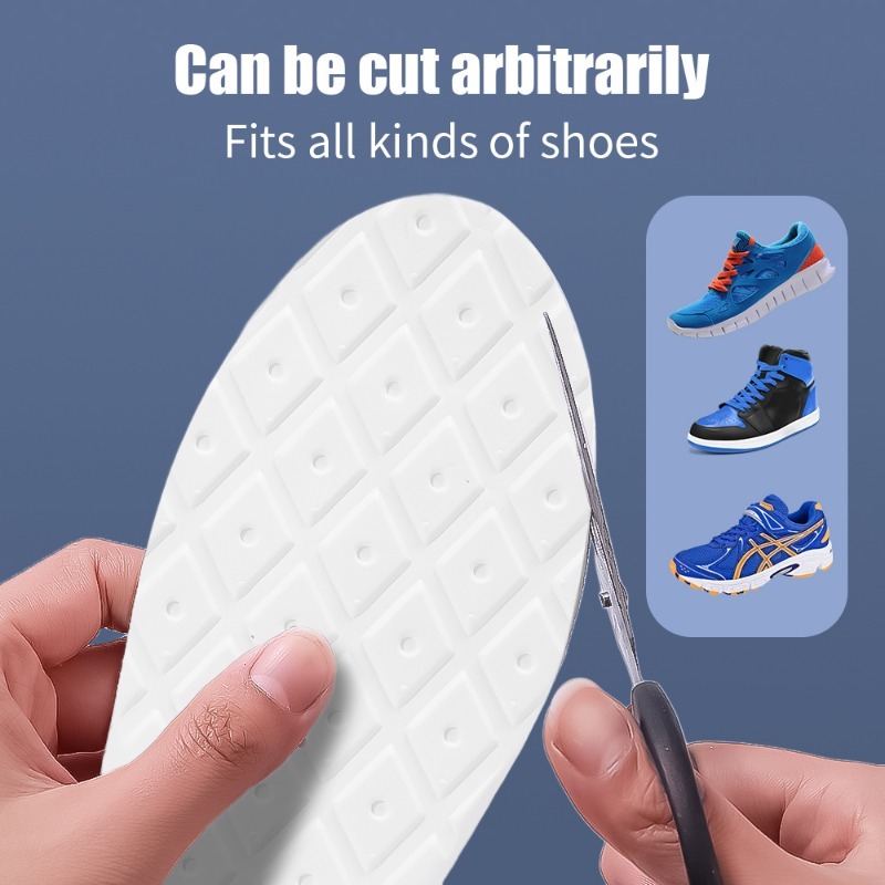 Latex Memory Foam Insoles for Men'S Soft Foot Support Shoe Pads Soft Breathable Orthopedic Sport Insole Feet Care Insert Cushion