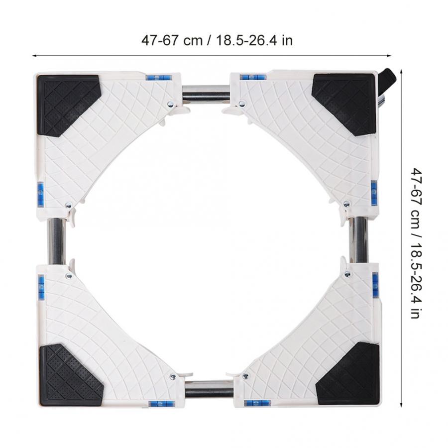 8 Wheels with Brake Washing Machine Stand Universal Movable Refrigerator Floor Trolley Fridge Base Holder Supporting Rack