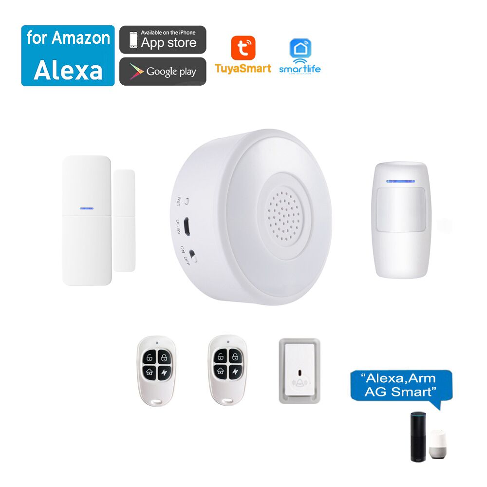 433MHz Wireless Home Security Alarm System Fernbedienung Tür Sensor Verdrahtete Sirene Schutz Kit für Haus Garage: Default Title